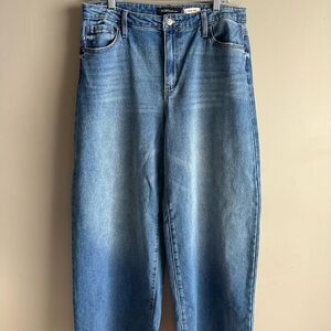 BCBGMaxAzria Light Blue Wide-Leg Jeans